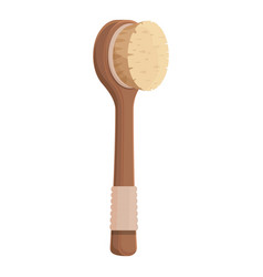 Bath Brush Icon Cartoon Body Massage