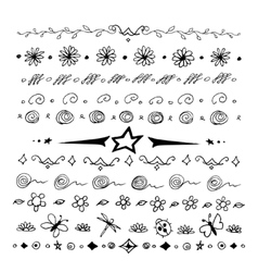 Doodles border Royalty Free Vector Image - VectorStock