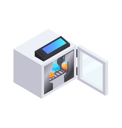 Lab Cooker Isometric Composition