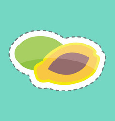 Sticker Line Cut Papaya Suitable For Fruits