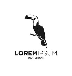 Toucan Bird Silhouette Logo