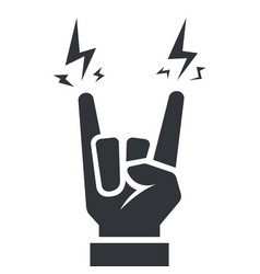 Black Icon Hand Gesture At Rock Concert