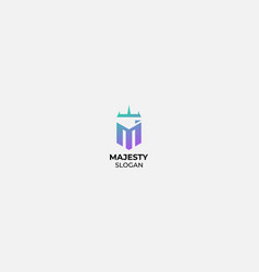 Majesty Is A Classic And Luxurious Letter M Logo