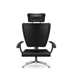 Realistic Leather Office Chair Comfortable Seat