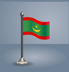 State Table Flag Of Mauritania