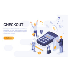 Checkout Landing Page Isometric