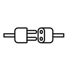 Electric Plug Icon Outline Social Online