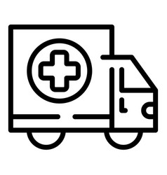 Medical Truck Icon Outline Clinic Health