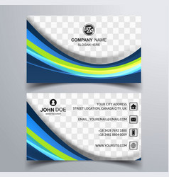 Modern Wavy Business Card