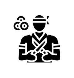 Sushi Chef Restaurant Glyph Icon