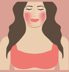 Woman With Rosacea Design