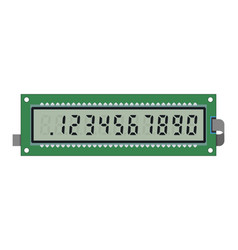 Calculator Lcd Display And Digital Numbers