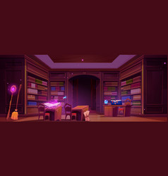 Magic School Library Interior