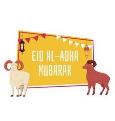 Aid Al Adha Mubarak Banner Or Poster Flat