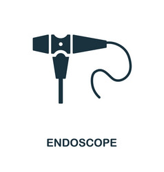 Endoscope Icon Monochrome Sign From Medical