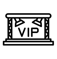 Vip Concert Scene Icon Outline Event Party