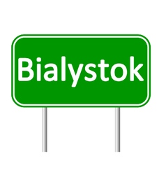 Bialystok Road Sign