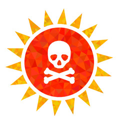 Death Sun Radiation Polygonal Icon