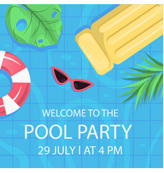 Hand Drawn Colorful Pool Party Posts