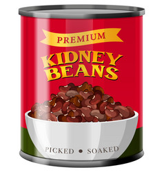 Kidney Beans Organic Product Food Can