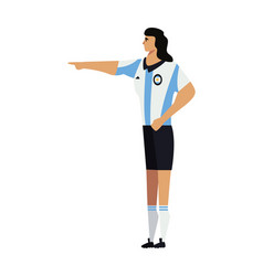 Soccer Argentina Player Cartoon