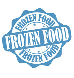 Frozen Food Label Or Stamp