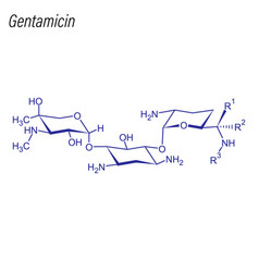 Skeletal Formula Gentamicin Drug Chemical