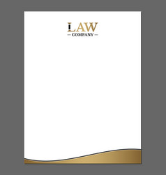 Law Or Attorney Letterhead Template For Print