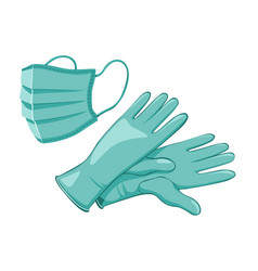 Medical Protective Face Mask And Gloves