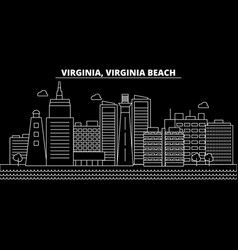 Virginia Beach Silhouette Skyline Usa