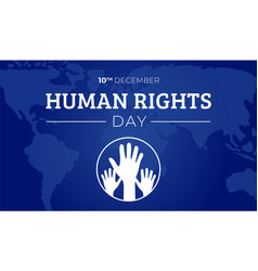 Blue Human Rights Day Background