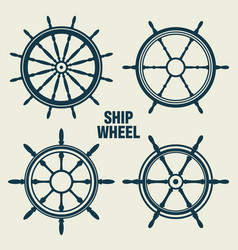 Collection Of Vintage Steering Wheels Ship Yacht