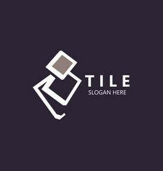 Elegant Tile Flooring Logo Design Business