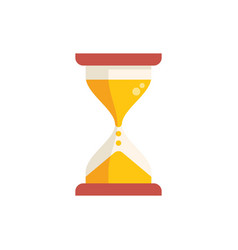 Hourglass Icon Flat Work Time