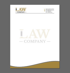 Law Or Attorney Letterhead Template For Print