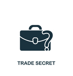 Trade Secret Icon Monochrome Simple Sign From