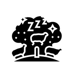 Counting Sheep Sleep Night Glyph Icon