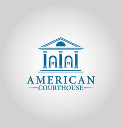 Courthouse States America Logo Design