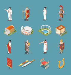 Roman Empire Icons Set