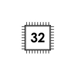 32 Bit Processor Icon