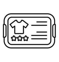 Online Store Clothes Icon Outline Market