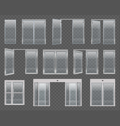 Glass Doors Icon Set