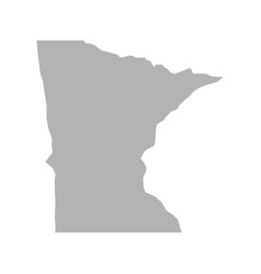 Minnesota Map Icon On White Background