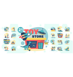 Toy Store Icons Collection