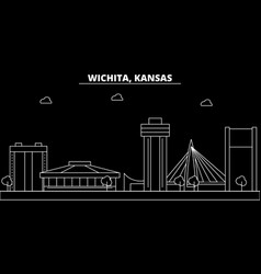 Wichita Silhouette Skyline Usa