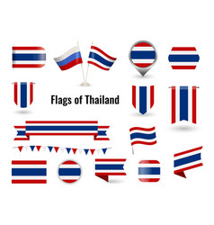 Flag Thailand Circle And Square And Round