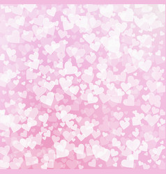 White Heart Love Confettis Valentines Day Patter