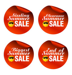 Red Summer Sale Stickers Sizzlingclearancebigges