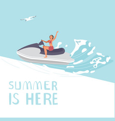 Summer Is Here Square Banner Template