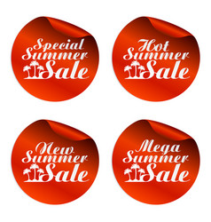 Red Summer Sale Stickers Special Hot New Mega